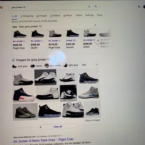 Jordan 12’s “Dark Gray” size 11